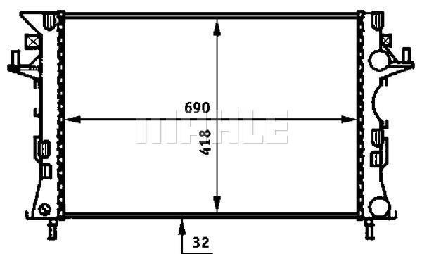 Ψυγείο, ψύξη κινητήρα BEHR CR461000S