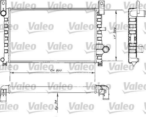 Ψυγείο, ψύξη κινητήρα VALEO 730484