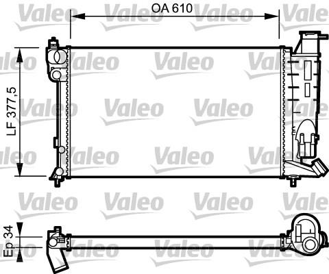 Ψυγείο, ψύξη κινητήρα VALEO 730983