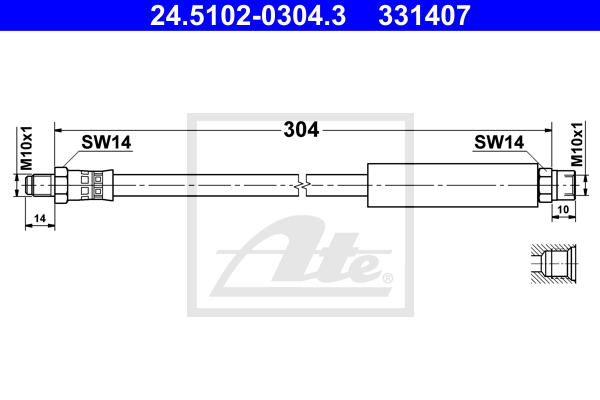 331407 - ΜΑΡΚΟΥΤΣΙ ΦΡΕΝΩΝ BMW 3(E30), 5(E60)