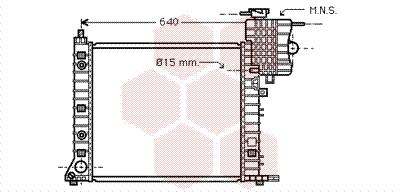 Ψυγείο, ψύξη κινητήρα VAN WEZEL 30002265