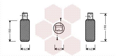 Αφυγραντήρας, σύστ. κλιματισμού VAN WEZEL 4700D044