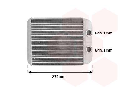 Εναλλάκτης θερμότητας, θέρμανση  VAN WEZEL 43006343