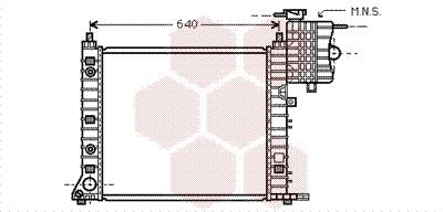 Ψυγείο, ψύξη κινητήρα VAN WEZEL 30002350