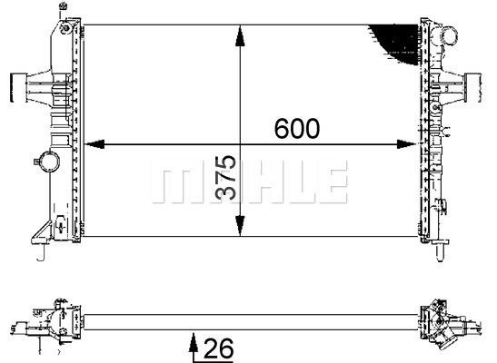 Ψυγείο, ψύξη κινητήρα BEHR CR227000S