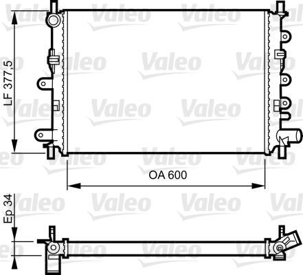 Ψυγείο, ψύξη κινητήρα VALEO 730856