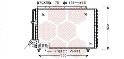 Συμπυκνωτής, σύστ. κλιματισμού VAN WEZEL 59005082