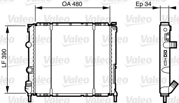 Ψυγείο, ψύξη κινητήρα VALEO 732474