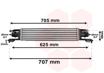 Ψυγείο αέρα υπερπλήρωσης VAN WEZEL 37004420