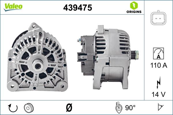 Δυναμό & εναλλάκτης ρεύματος VALEO 439475