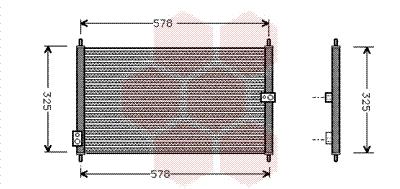 Συμπυκνωτής, σύστ. κλιματισμού VAN WEZEL 25005086