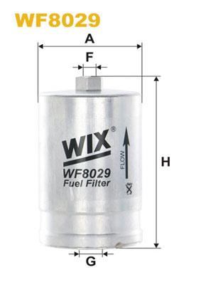 Φίλτρο καυσίμων WIX FILTERS WF8029