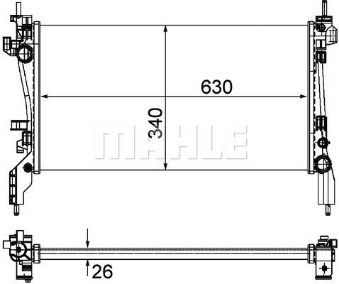 Ψυγείο, ψύξη κινητήρα BEHR CR1122000P