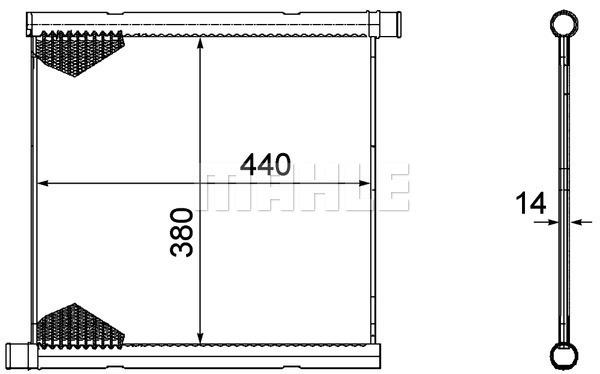 Ψυγείο, ψύξη κινητήρα BEHR CR1124000P