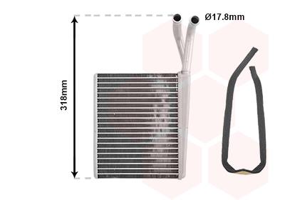 Εναλλάκτης θερμότητας, θέρμανση  VAN WEZEL 30006372