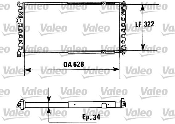 Ψυγείο, ψύξη κινητήρα VALEO 730945