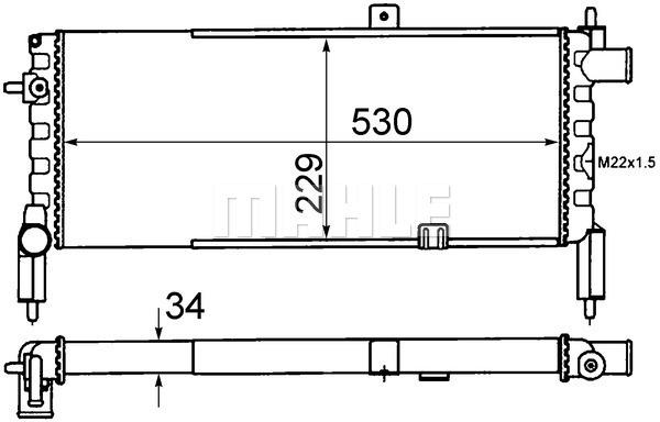 Ψυγείο, ψύξη κινητήρα BEHR CR442000S