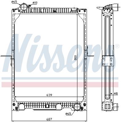 Ψυγείο, ψύξη κινητήρα NISSENS 62524A