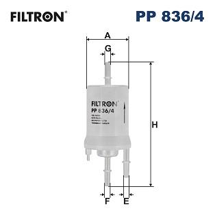 Φίλτρο καυσίμου FILTRON PP836/4
