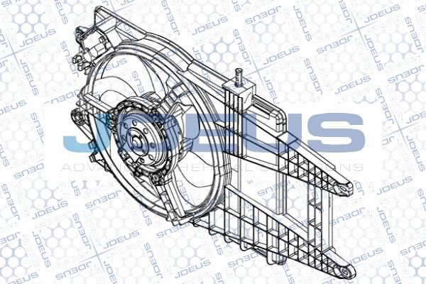 Βεντιλατέρ, ψύξη κινητήρα JDEUS EV848800