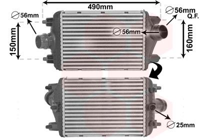 Ψυγείο αέρα υπερπλήρωσης VAN WEZEL 74004080