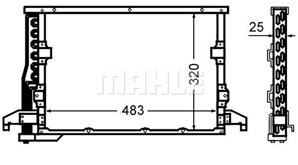 Συμπυκνωτής, σύστ. κλιματισμού BEHR AC512000S