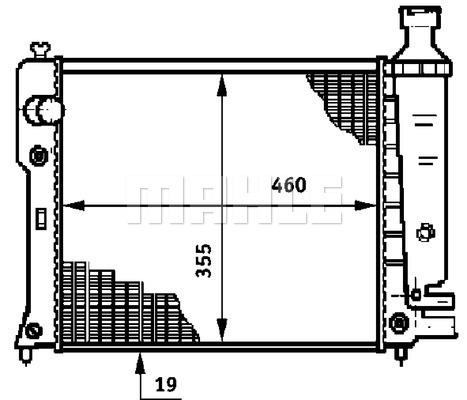 Ψυγείο, ψύξη κινητήρα BEHR CR601000S