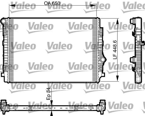 Ψυγείο, ψύξη κινητήρα VALEO 735549