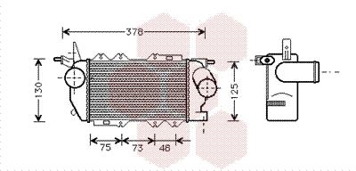 Ψυγείο αέρα υπερπλήρωσης VAN WEZEL 37004270