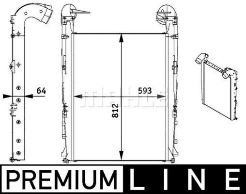 Ψυγείο αέρα υπερπλήρωσης BEHR CI137000P