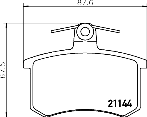 Σετ τακάκια, δισκόφρενα HELLA PAGID 8DB355017951