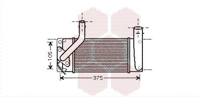 Ψυγείο αέρα υπερπλήρωσης VAN WEZEL 53004566