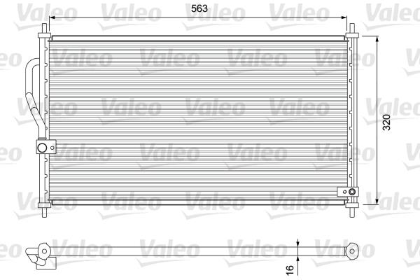 Συμπυκνωτής, σύστ. κλιματισμού VALEO 818070