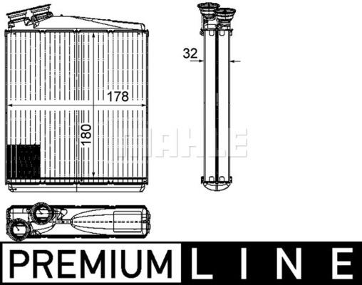 Εναλλάκτης θερμότητας, θέρμανση  BEHR AH192000P