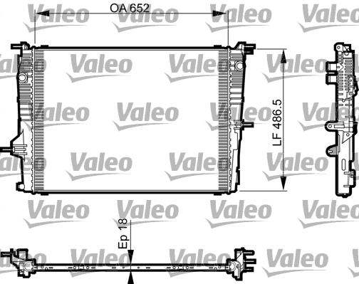 Ψυγείο, ψύξη κινητήρα VALEO 735463