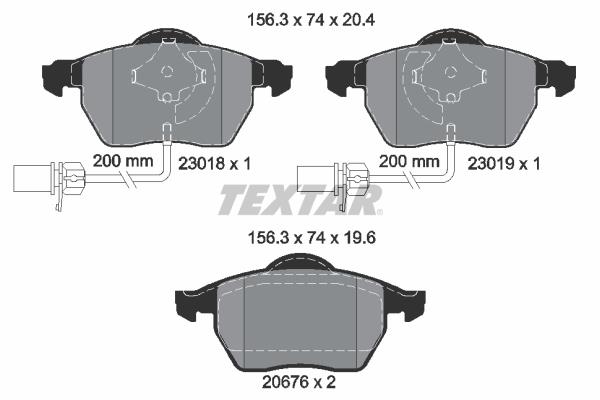 TEXTAR (390 52) ΔΙΣΚΟΦΡΕΝΑ AUDI