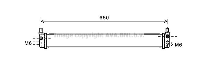 Ψυγείο, μπαταρία μετάδοσης κίνησ AVA QUALITY COOLING TO2602