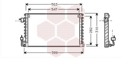 Συμπυκνωτής, σύστ. κλιματισμού VAN WEZEL 40005180