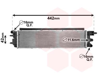 Ψυγείο, ψύξη κινητήρα VAN WEZEL 40002381