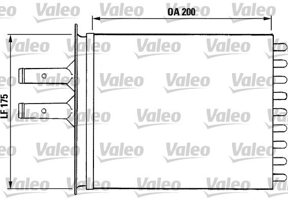 Εναλλάκτης θερμότητας, θέρμανση  VALEO 812081