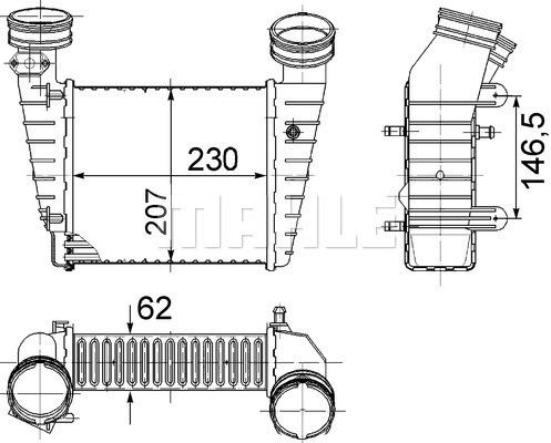 Ψυγείο αέρα υπερπλήρωσης BEHR CI346000S