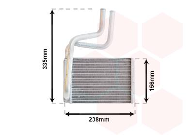Εναλλάκτης θερμότητας, θέρμανση  VAN WEZEL 18006286