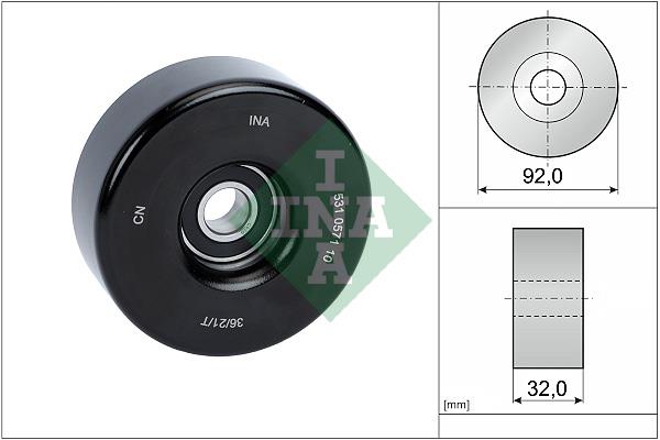 Τεντωτήρας ιμάντα poly-V INA 531057110