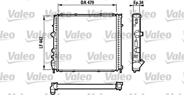 Ψυγείο, ψύξη κινητήρα VALEO 731910