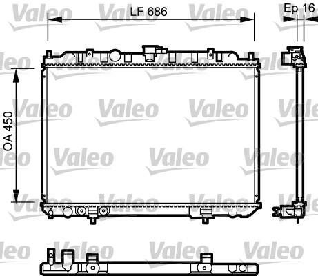 Ψυγείο, ψύξη κινητήρα VALEO 735064