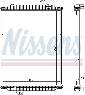 Ψυγείο, ψύξη κινητήρα NISSENS 61448