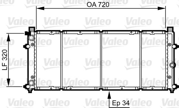 Ψυγείο, ψύξη κινητήρα VALEO 731411