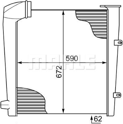 Ψυγείο αέρα υπερπλήρωσης BEHR CI135000P