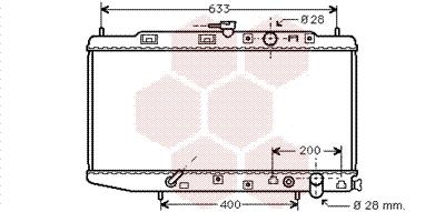 Ψυγείο, ψύξη κινητήρα VAN WEZEL 25002049