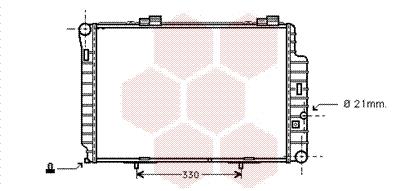 Ψυγείο, ψύξη κινητήρα VAN WEZEL 30002235